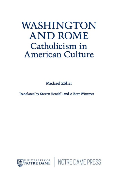 Cover image for book Washington and Rome