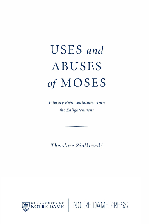 Cover image for book Uses and Abuses of Moses