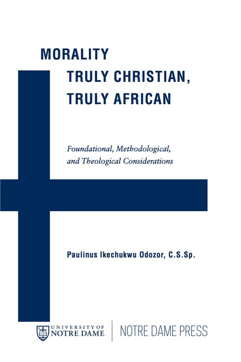 Cover image for book Morality Truly Christian, Truly African
