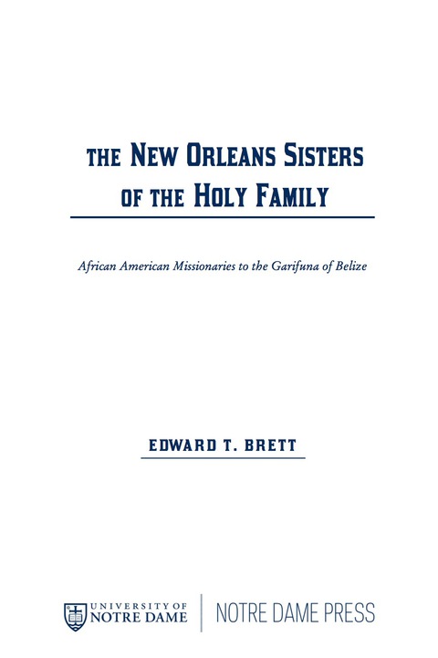 Cover image for book The New Orleans Sisters of the Holy Family