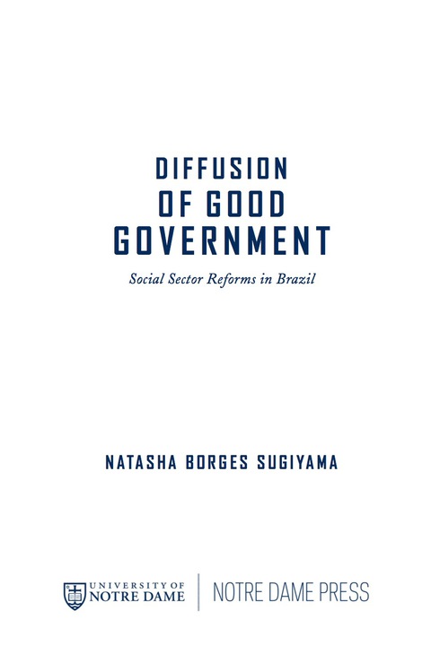 Cover image for book Diffusion of Good Government