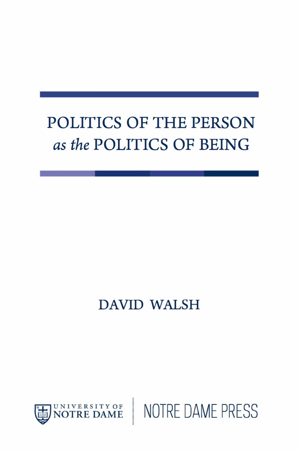 Page Fidelity Politics of the Person as the Politics of Being; $34.40