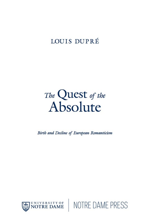 Cover image for book The Quest of the Absolute
