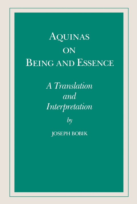 Cover image for book Aquinas on Being and Essence