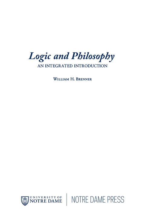 Cover image for book Logic and Philosophy