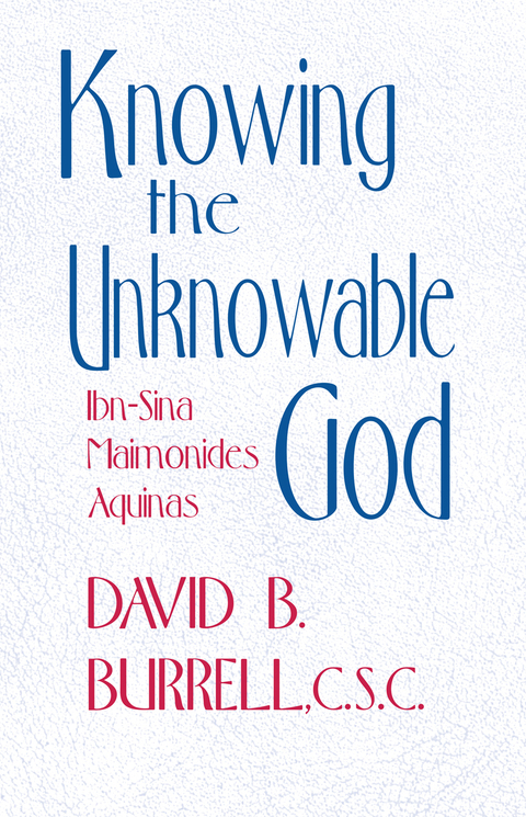 Cover image for book Knowing the Unknowable God