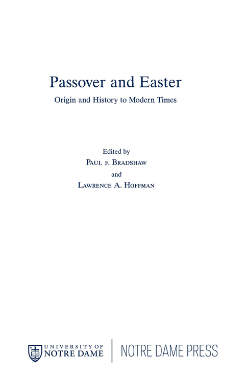 Cover image for book Passover and Easter