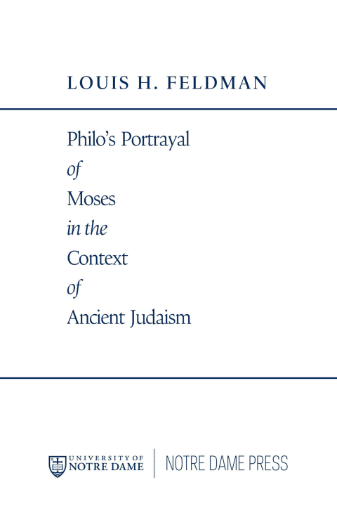 Cover image for book Philo's Portrayal of Moses in the Context of Ancient Judaism