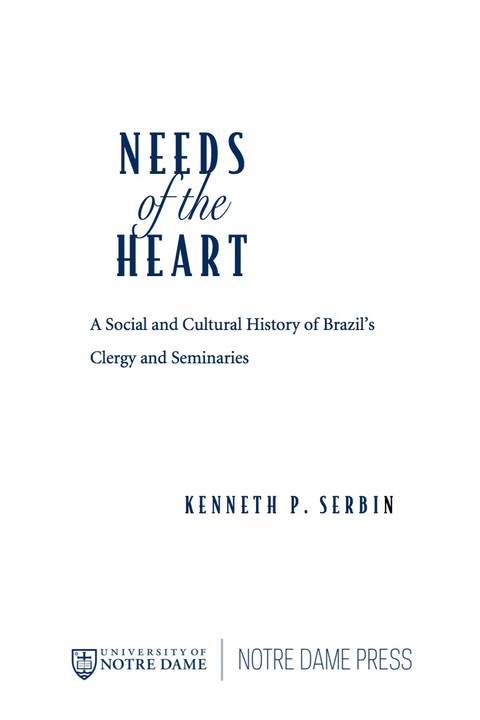 Cover image for book Needs of the Heart