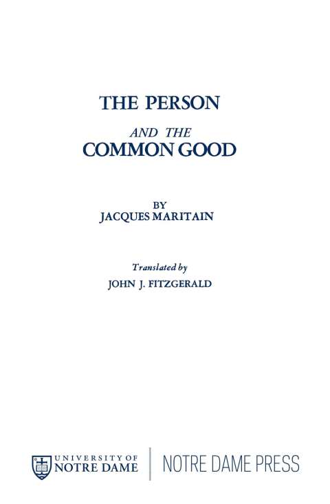Person+The Common Good (Pb)