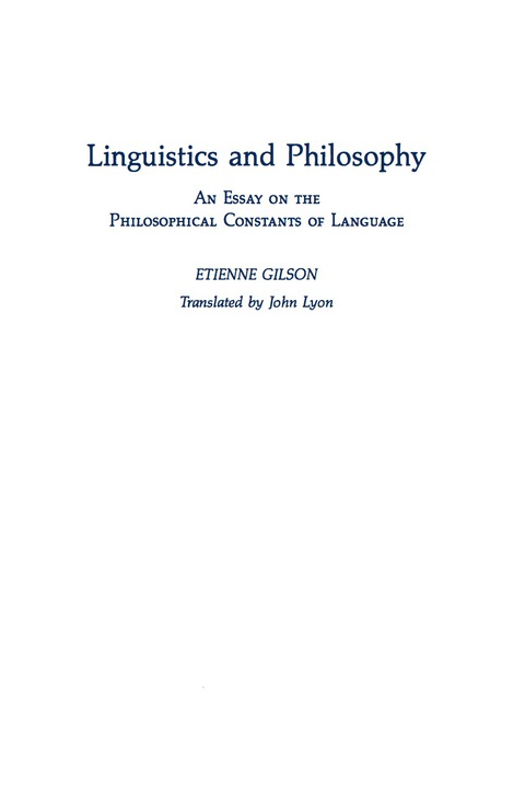 Cover image for book Linguistics and Philosophy