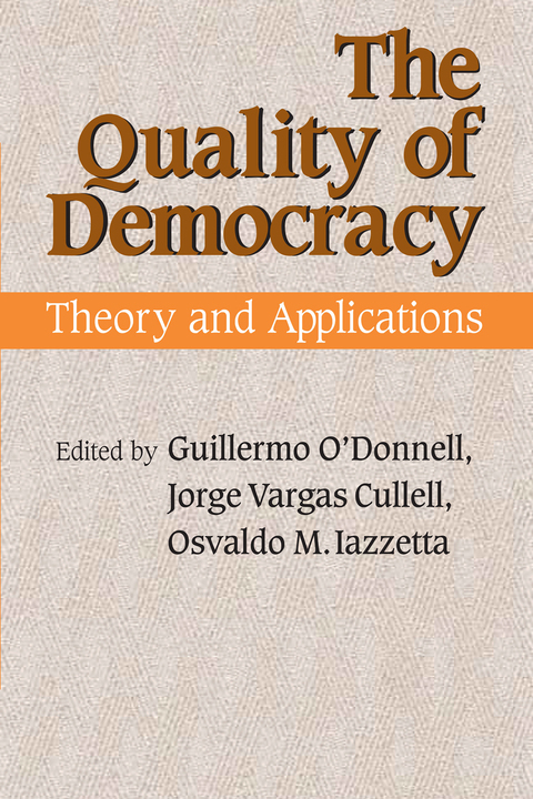 Cover image for book The Quality of Democracy