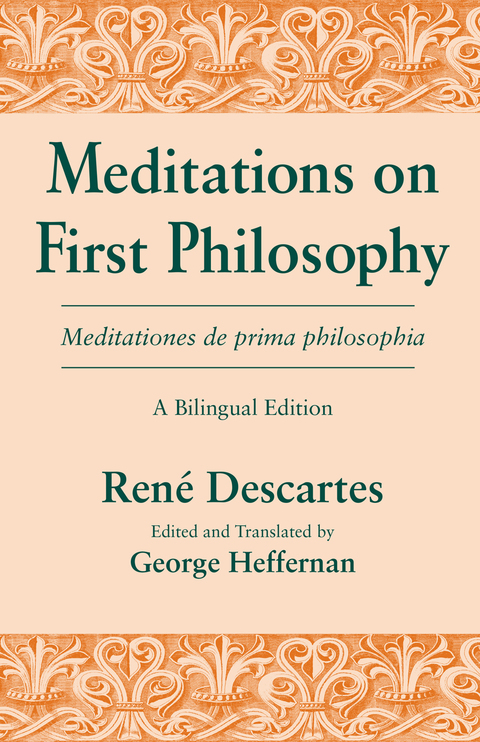 Cover image for book Meditations on First Philosophy/ Meditationes de prima philosophia