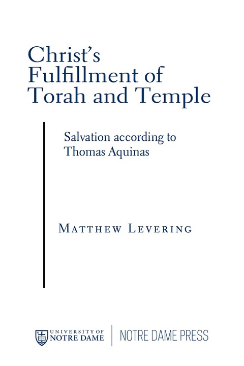 Cover image for book Christ’s Fulfillment of Torah and Temple