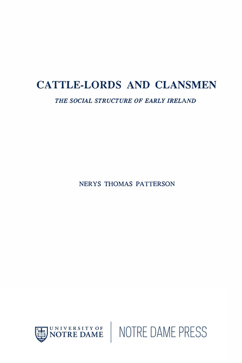 Cover image for book Cattle Lords and Clansmen
