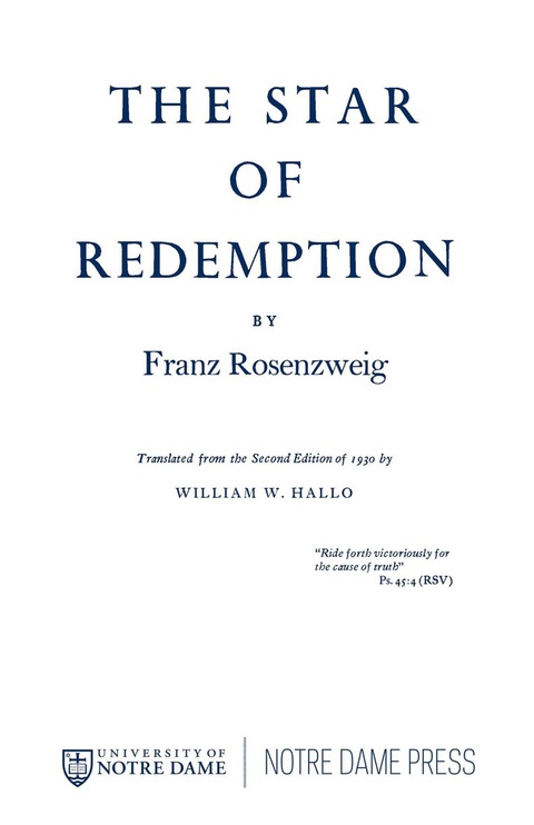 Cover image for book The Star of Redemption