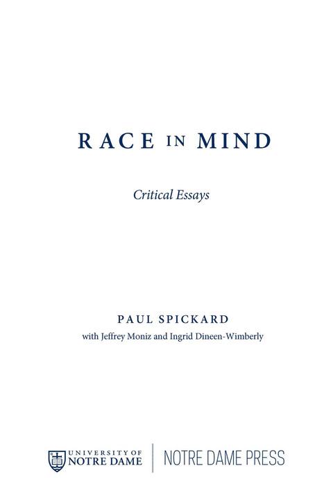 Cover image for book Race in Mind