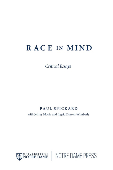 Cover image for book Race in Mind