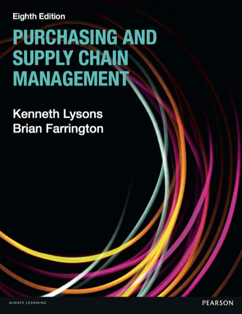 Cover image for book Purchasing and Supply Chain Management
