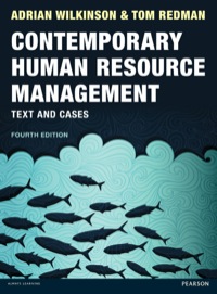 CONTEMPORARY HUMAN RESOURCE MANAGEMENT TEXT AND CASES
