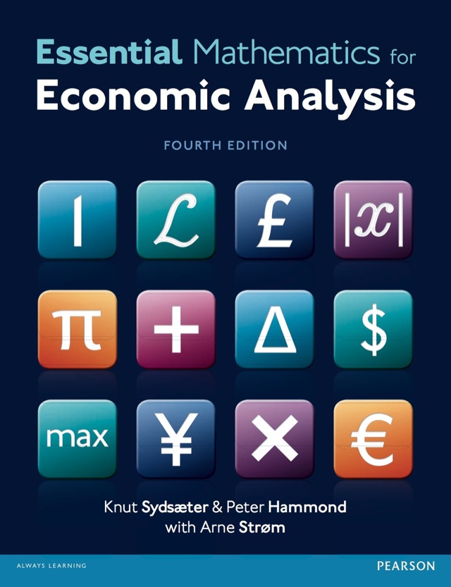 Essential Mathematics for Economic Analysis