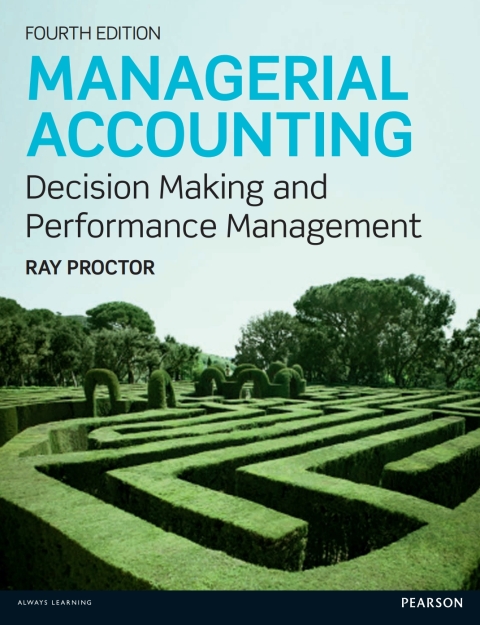 Cover image for book Managerial Accounting for Decision Making and Performance Improvement