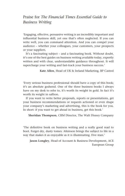 Cover image for book FT Essential Guide to Business Writing