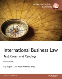 INTERNATIONAL BUSINESS LAW