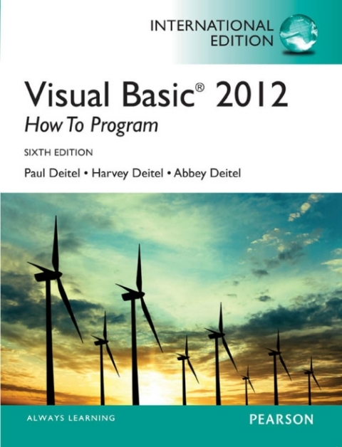 Visual Basic 2012 How to Program (International Edition) 