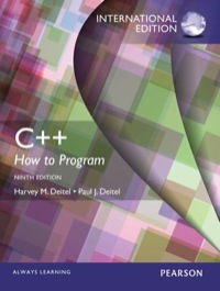 C++ HOW TO PROGRAM EARLY OBJECTS VERSION