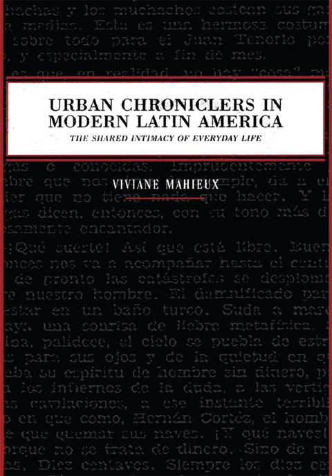 Cover image for book Urban Chroniclers in Modern Latin America