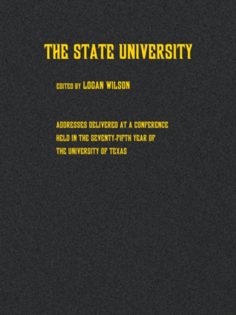Cover image for book The State University
