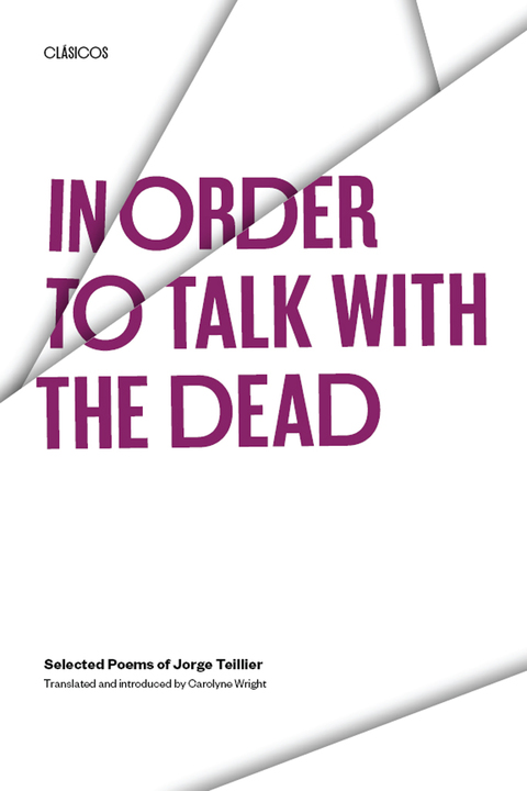 Cover image for book In Order to Talk with the Dead