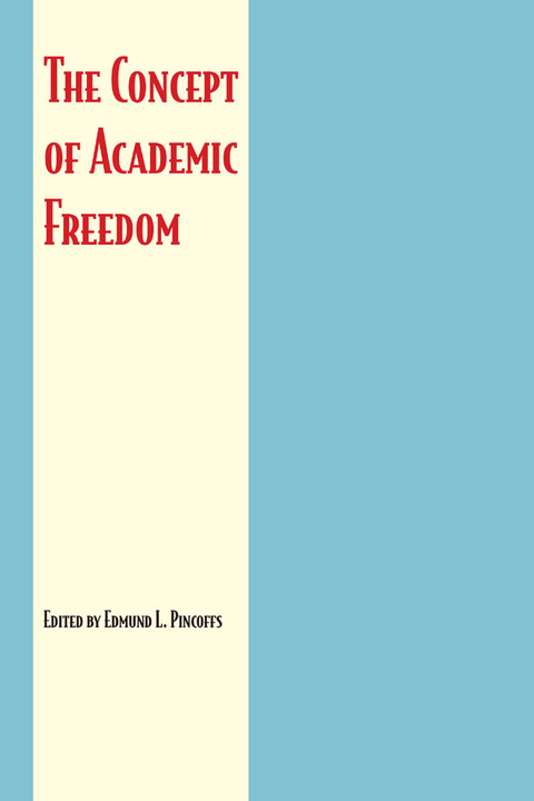 Cover image for book The Concept of Academic Freedom