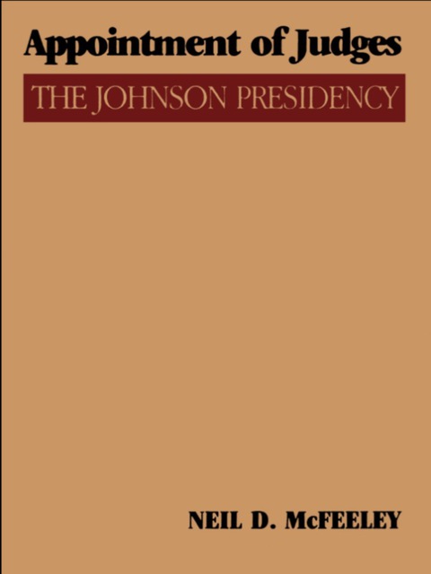 Cover image for book Appointment of Judges