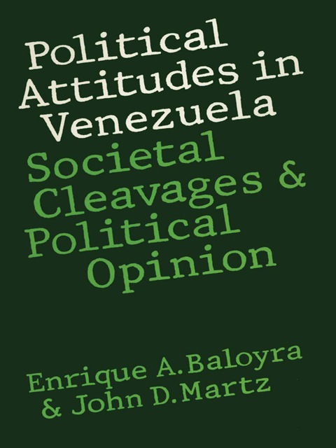 Cover image for book Political Attitudes in Venezuela
