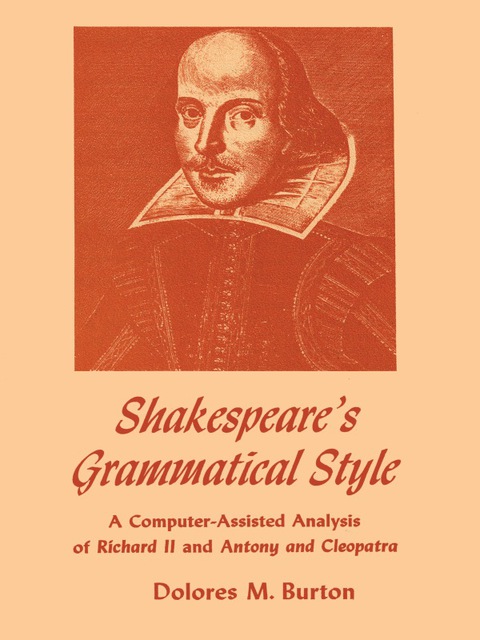 Cover image for book Shakespeare's Grammatical Style