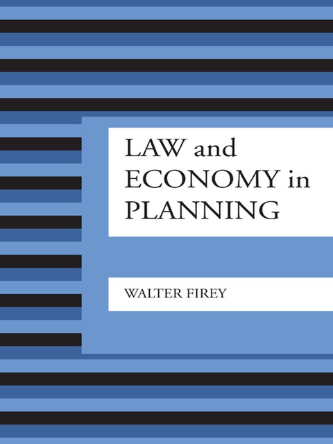 Cover image for book Law and Economy in Planning