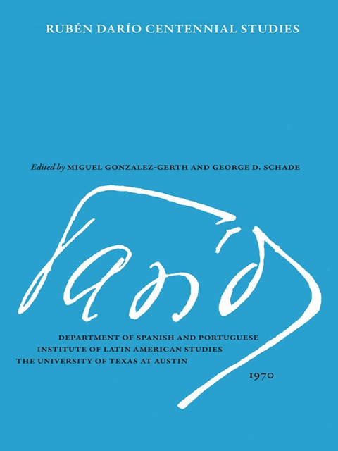 Cover image for book Ruben Dario Centennial Studies