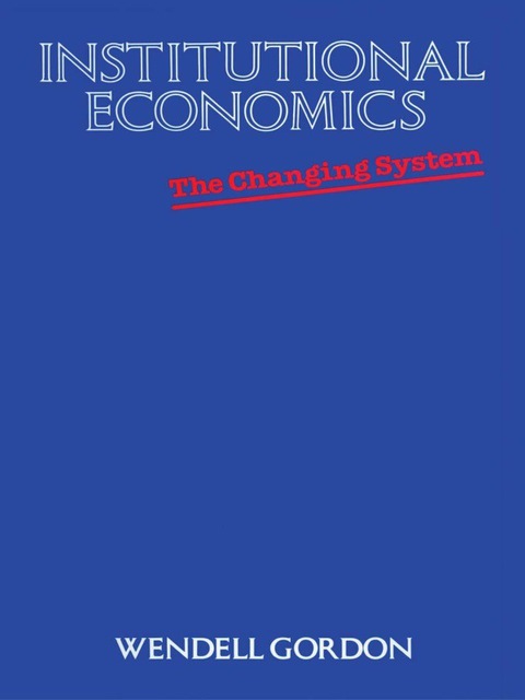 Cover image for book Institutional Economics