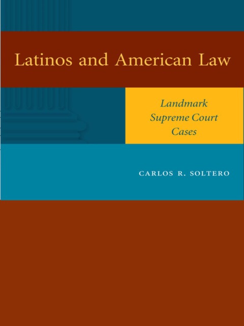 Cover image for book Latinos and American Law
