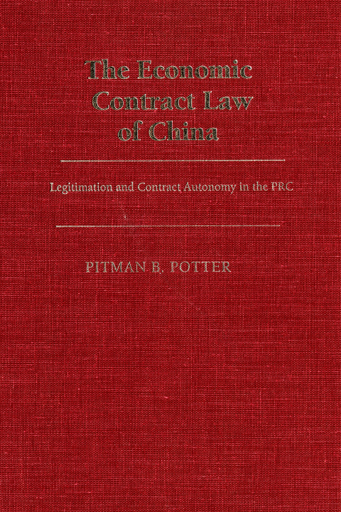 Cover image for book The Economic Contract Law of China
