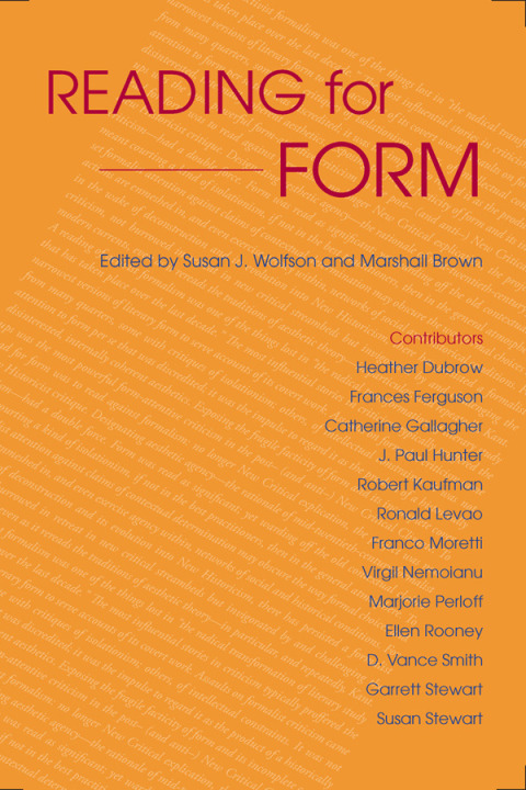 Cover image for book Reading for Form