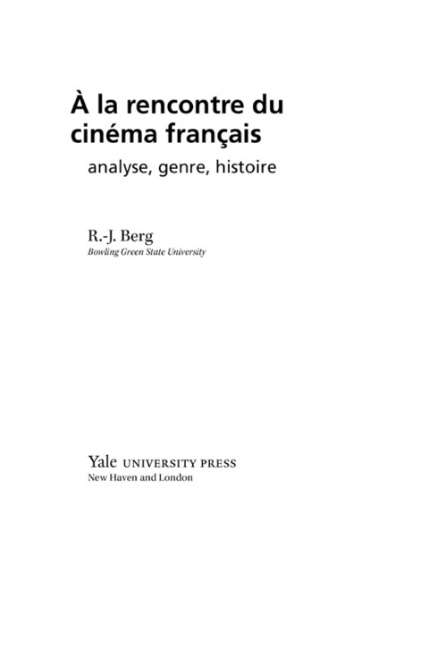 Cover image for book À la rencontre du cinéma français