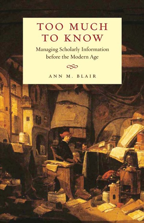 Cover image for book Too Much to Know