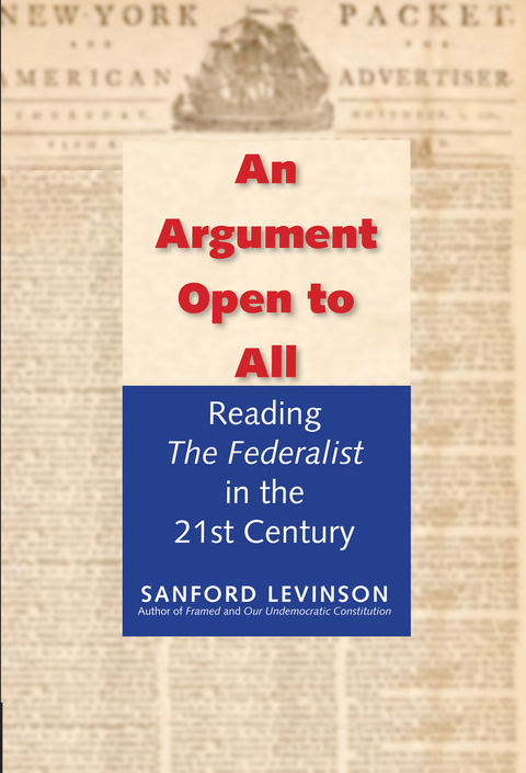 Cover image for book An Argument Open to All