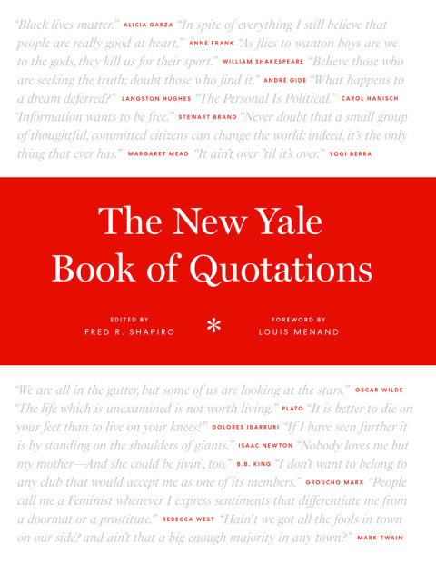 Cover image for book The New Yale Book of Quotations