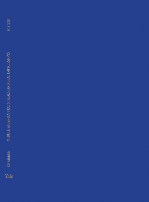 Cover image for book Middle Assyrian Texts, Seals, and Seal Impressions