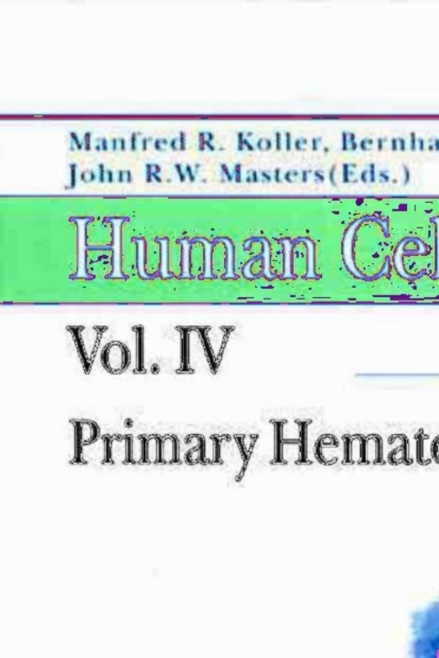 Cover image for book Human Cell Culture