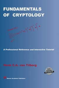 Cover image: Fundamentals of Cryptology 9780792386759